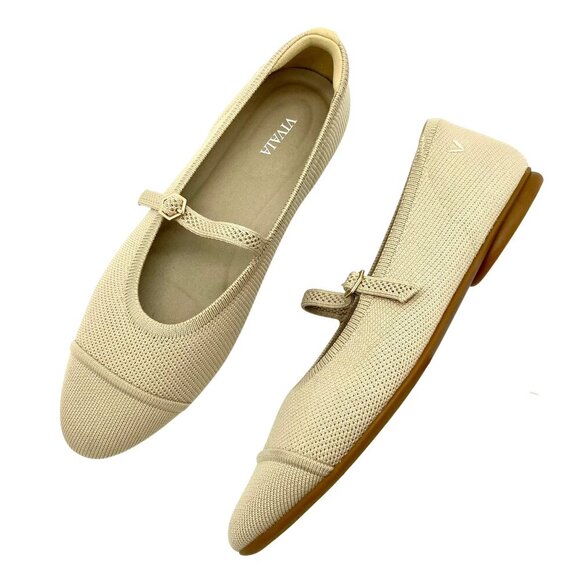 Vivaia Shoes - VIVAIA Tamia Mary-Jane Almond Upgraded AdaptAll Strap EU 40 US 9 NWOB